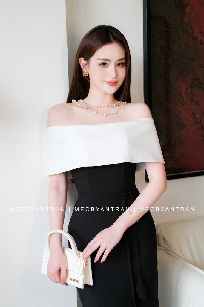 Đầm dự tiệc ôm body trễ vai