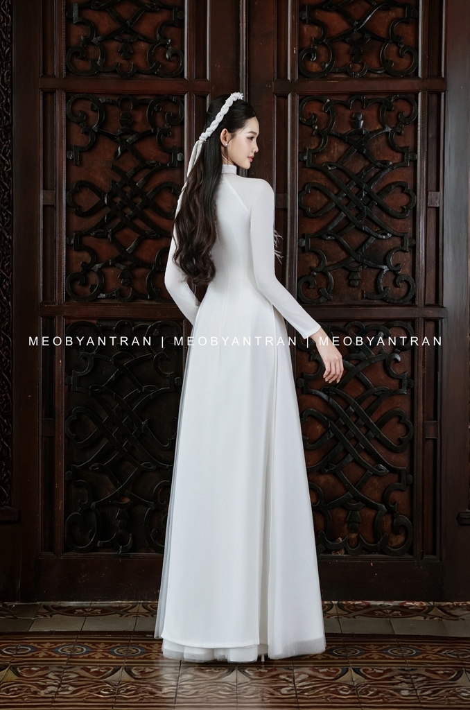 Áo dài cưới nữ thêu rồng