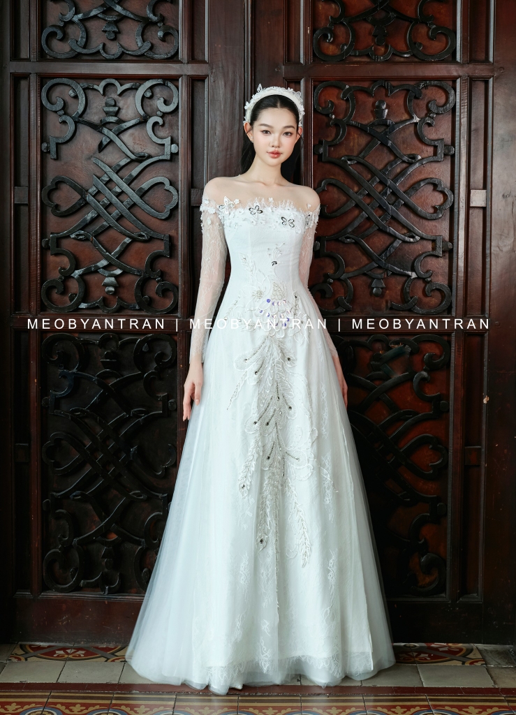 Áo dài cưới cô dâu 