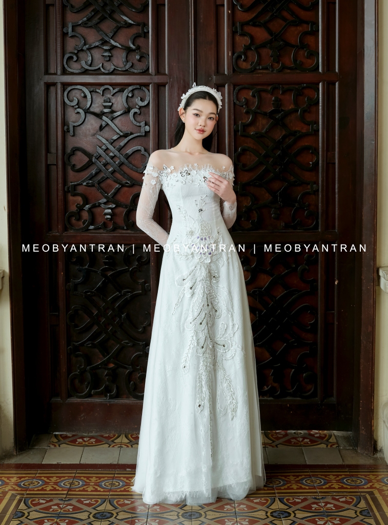 Áo dài cưới cô dâu 