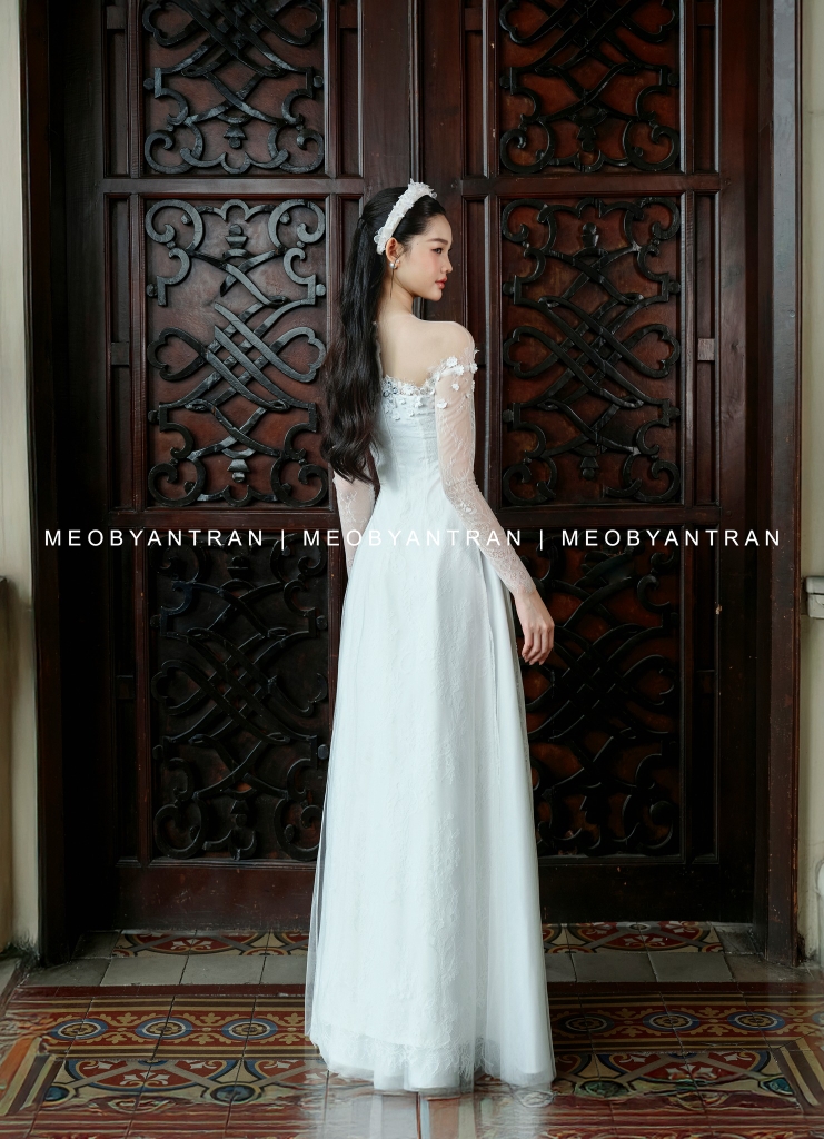 Áo dài cưới cô dâu 