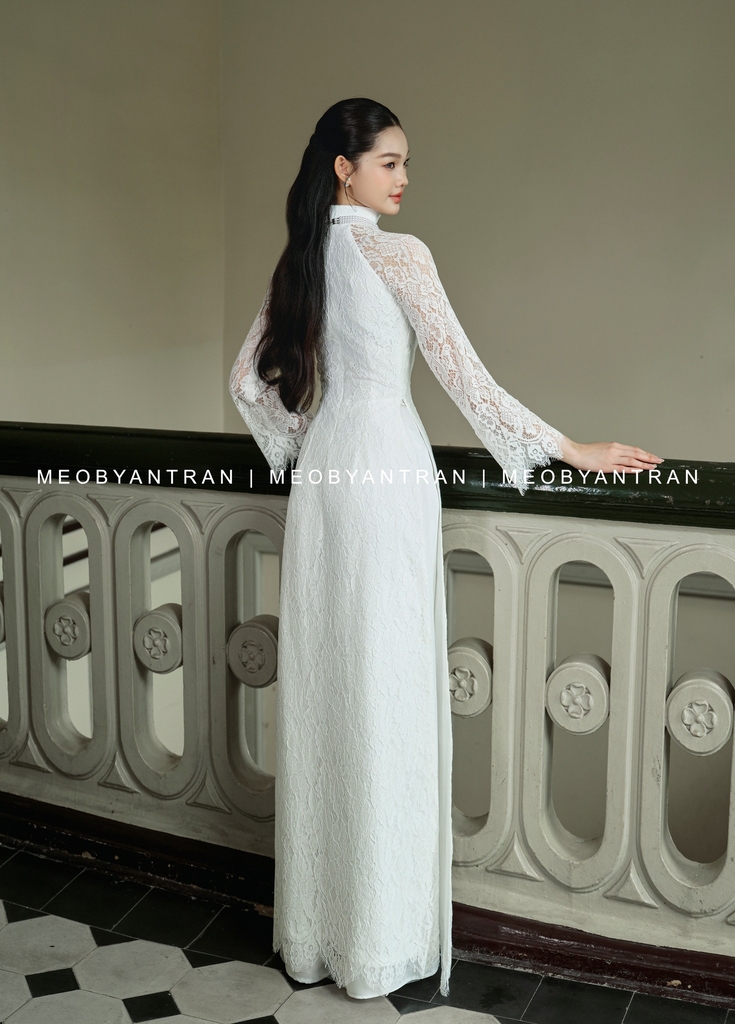 Áo dài ren cô dâu