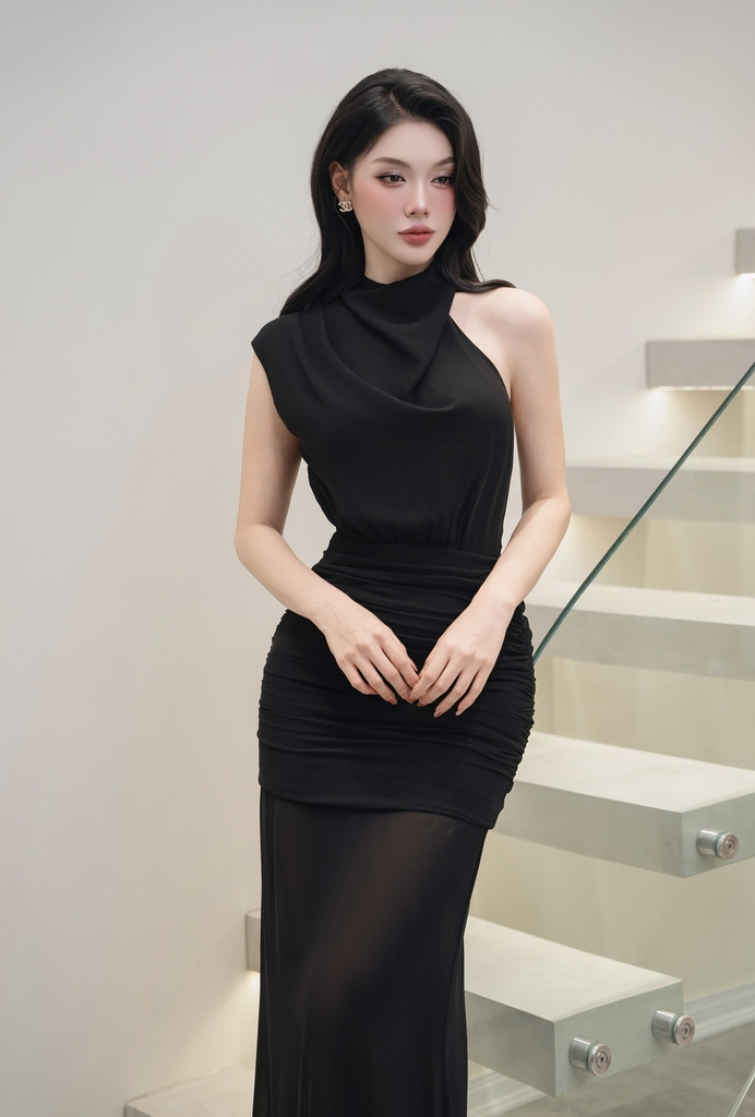 Đầm dáng dài dự tiệc sang trọng