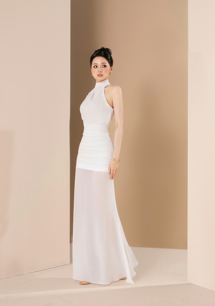 Đầm dáng dài dự tiệc sang trọng