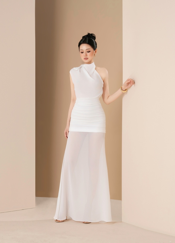 Đầm dáng dài dự tiệc sang trọng