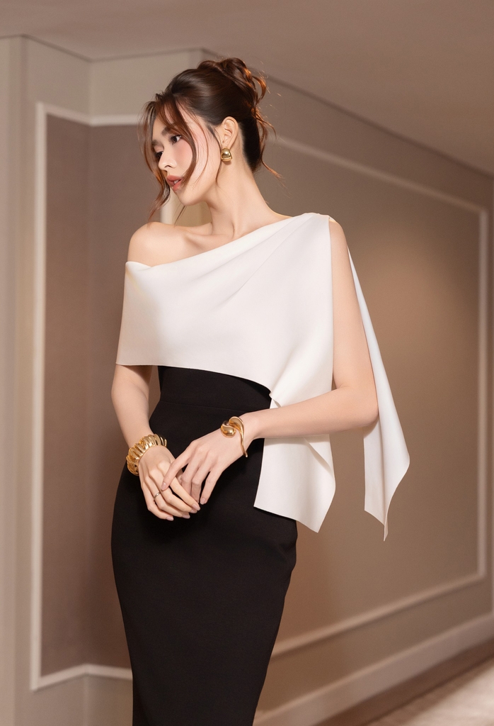 Đầm đuôi cá dáng ngắn