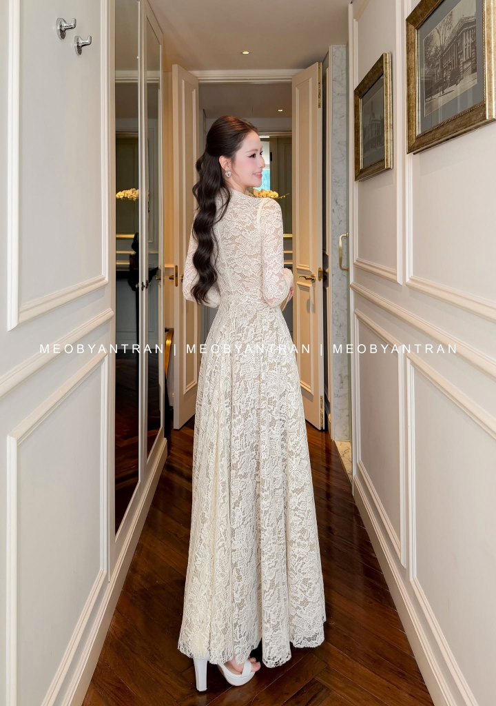 Đầm ren cao cấp tay dài