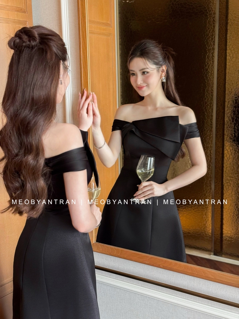 Đầm xoè dáng A dự tiệc đẹp 