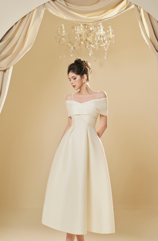 Đầm xoè dự tiệc 2 dây