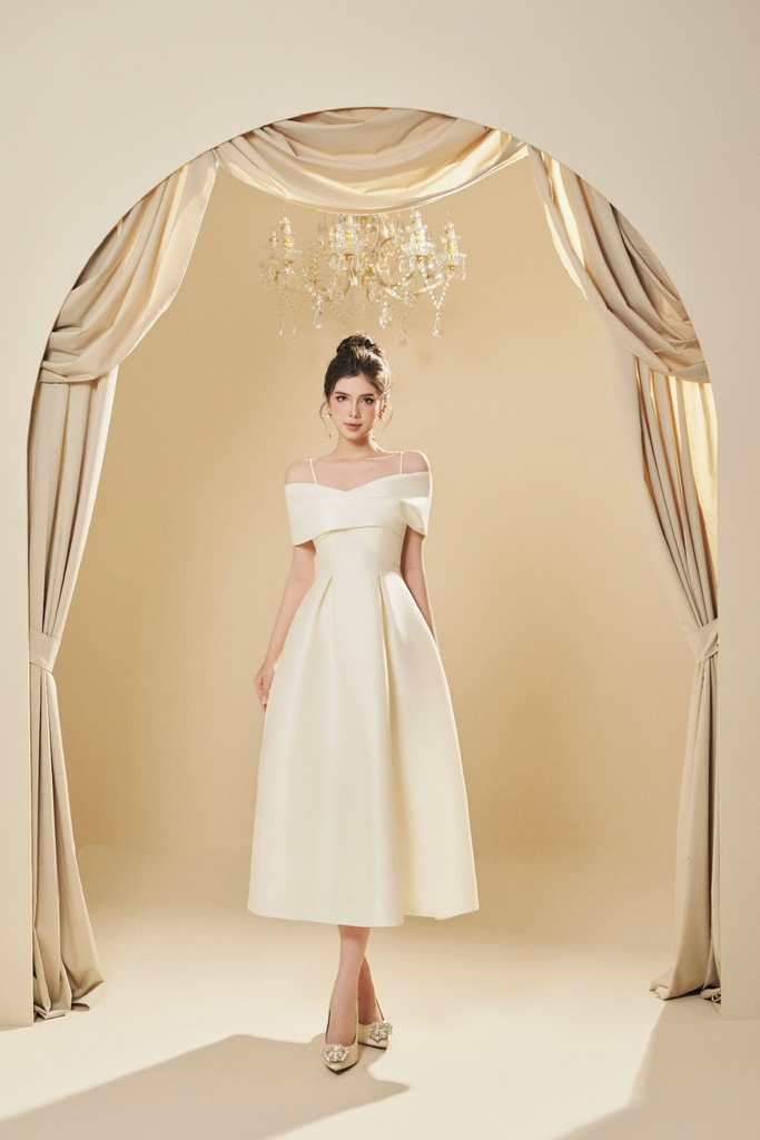 Đầm xoè dự tiệc 2 dây