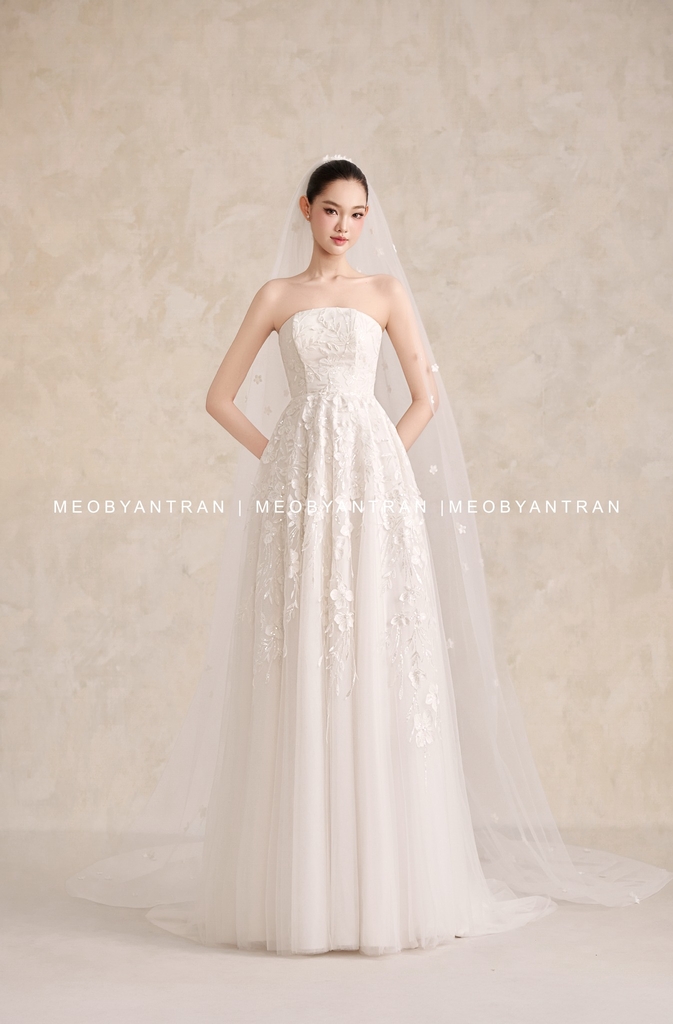 Váy cưới voan nhẹ nhàng