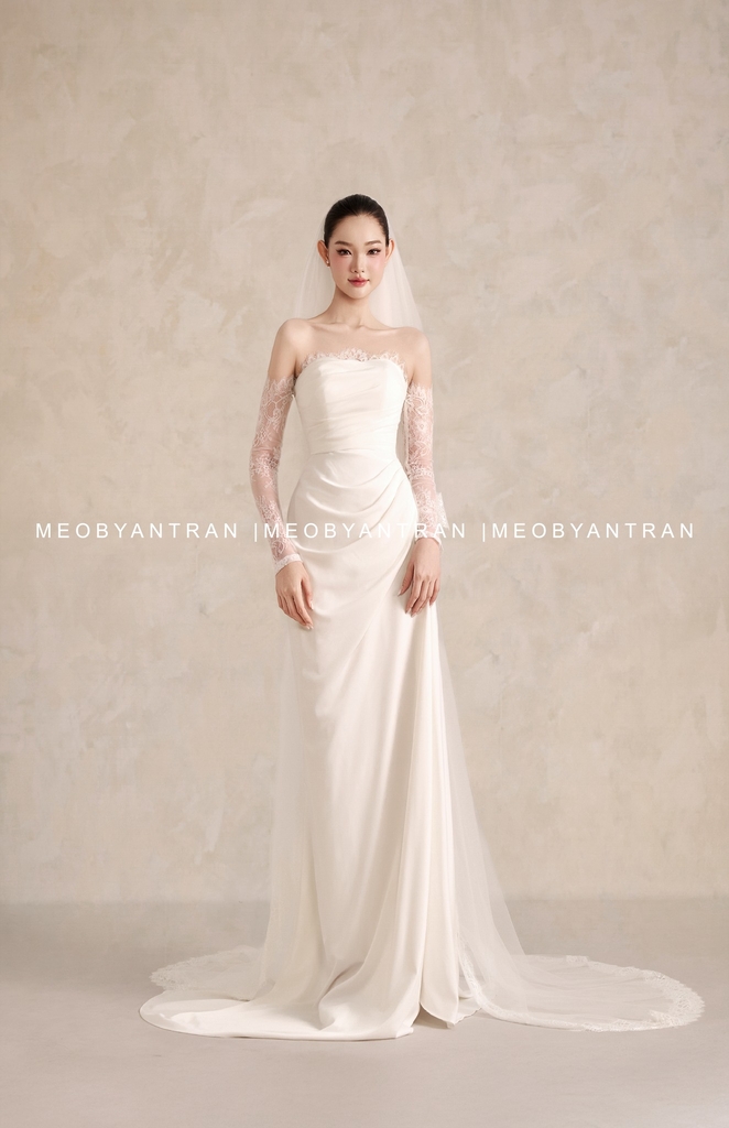 Váy cưới xẻ tà đẹp