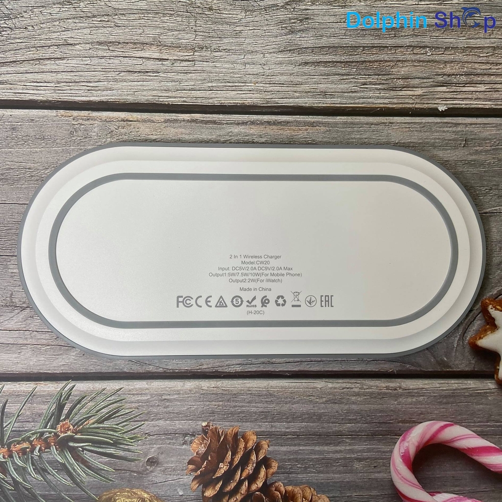 Sạc Không Dây 2in1 Hoco CW20 Cho Điện Thoại và Đồng Hồ Apple Watch ...