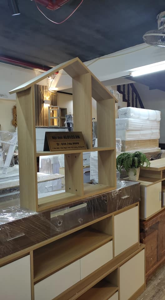 [HOT SALES] Giá sách treo tường ngôi nhà hiện đại(dài 80 cao 100 sâu 20cm)-Ks90