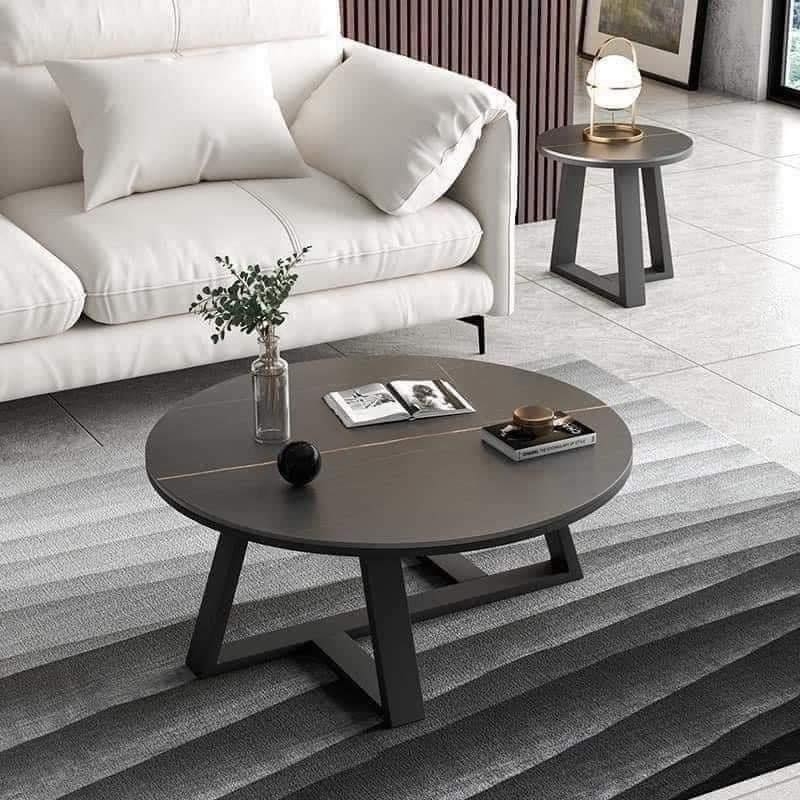Bàn Trà Đơn Tròn Mặt Đá 70cm BT901