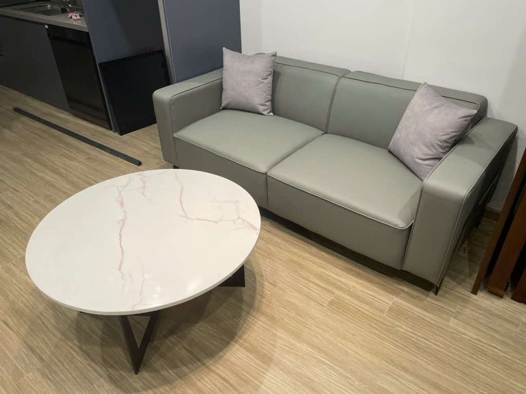Bàn Trà Đơn Tròn Mặt Đá 70cm BT901