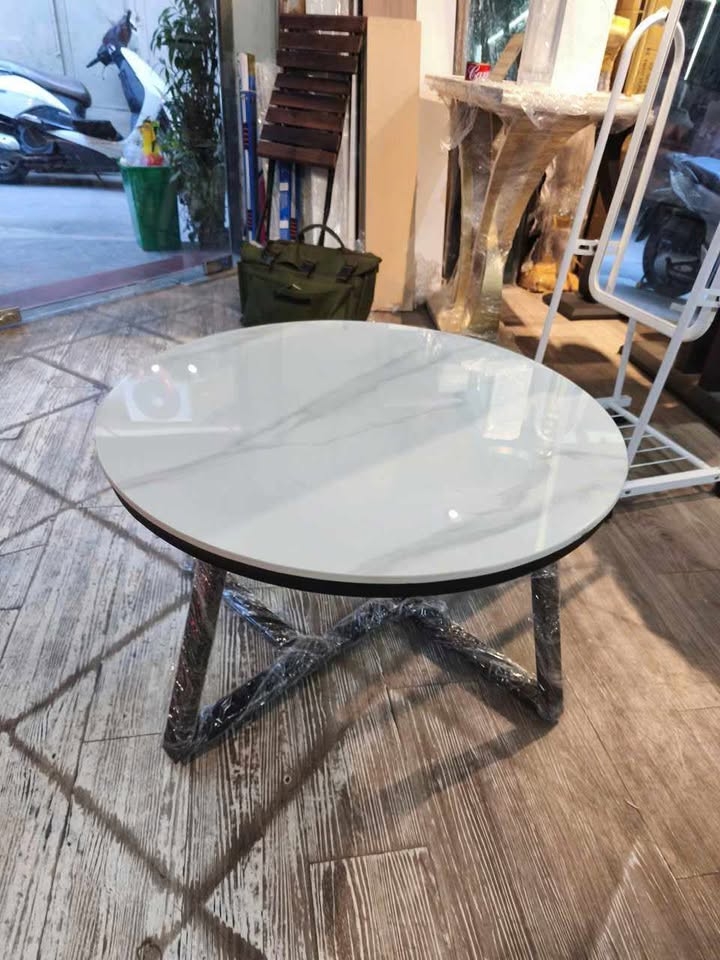 Bàn Trà Đơn Tròn Mặt Đá 70cm BT901