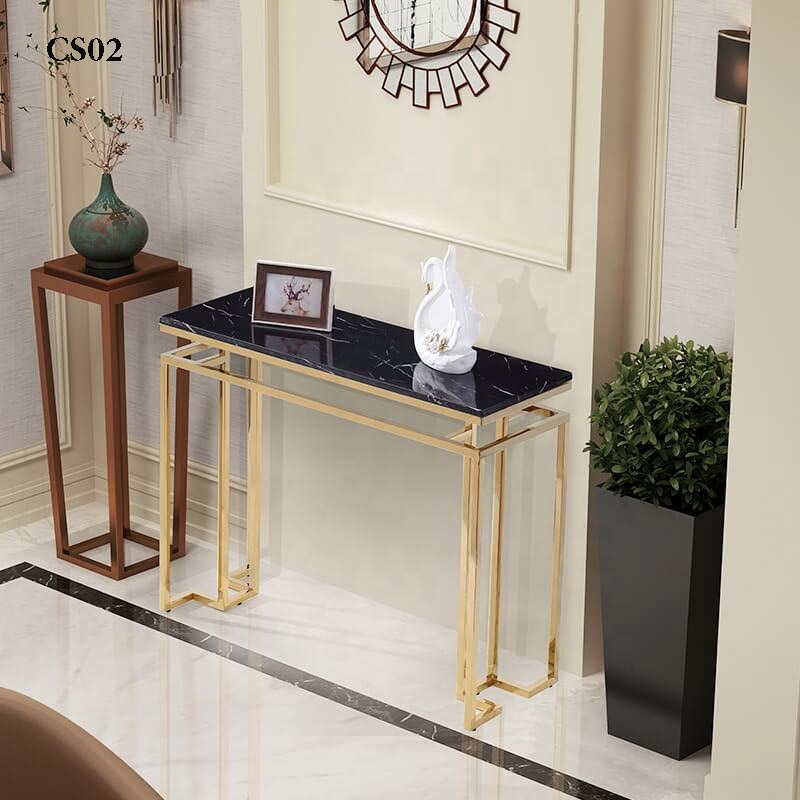 Bàn Console chữ nhật chân thẳng cổ điển  (120x35x80cm)