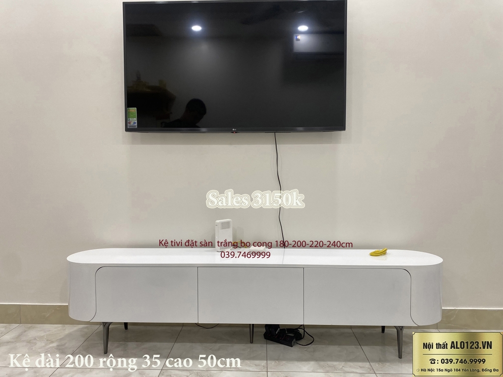 kệ-tivi-trắng-chân-cao