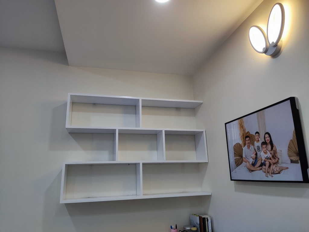 Kệ giá sách treo tường 3 tầng màu sồi  GS111