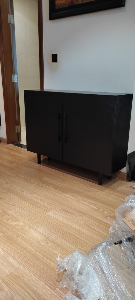 Tủ Console gỗ sơn đen mờ CSL16