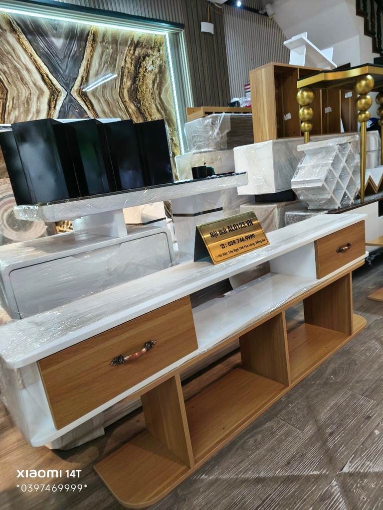[HOT SALES] Kệ tivi 2 ngăn kéo (160 sâu 25 cao 20cm) TV53
