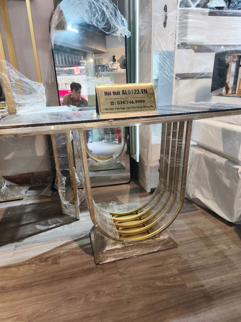 Bàn Console chữ nhật  chân U  (120x35x80cm)