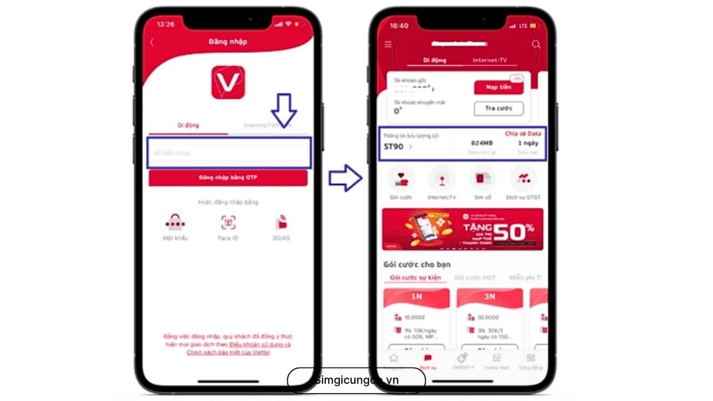 Cách Kiểm Tra Dung Lượng 4G Viettel, VinaPhone, MobiFone, Vietnamobile Với Simgicungco.vn
