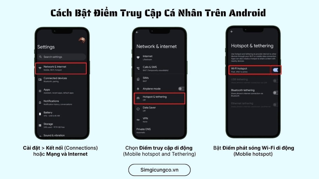 Dùng eSIM Có Phát WiFi Được Không? Cách Bật Hotspot Cực Dễ