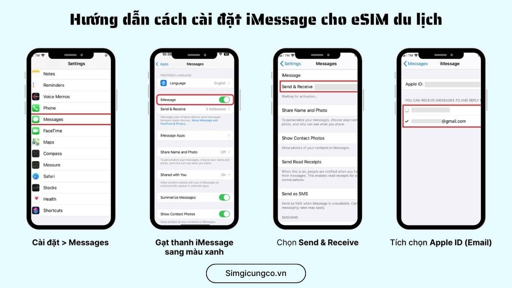 eSIM có dùng được iMessage không? Hướng dẫn kích hoạt nhanh chóng