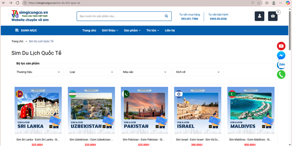 sim/ esim du lịch - Simgicungco.vn