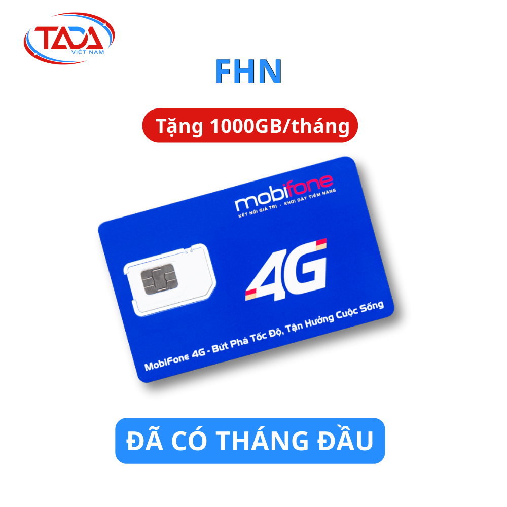 Đã Có Tháng Đầu - Sim Và Esim 4G Mobifone FHN Tặng 1000GB Data Tốc Độ Cao 1 Tháng Khu Vực Hà Nội
