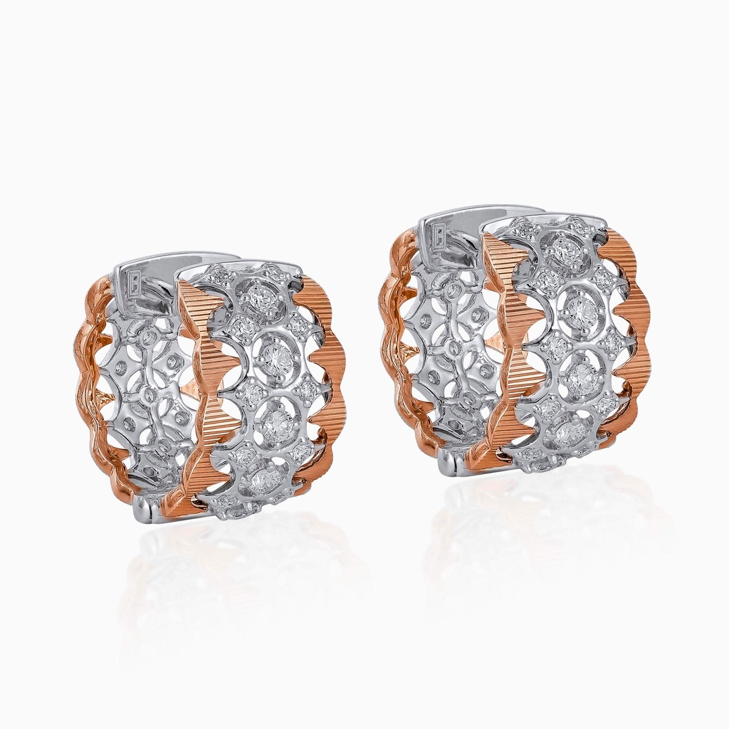 Trang sức bông tai vàng 18K đá màu
