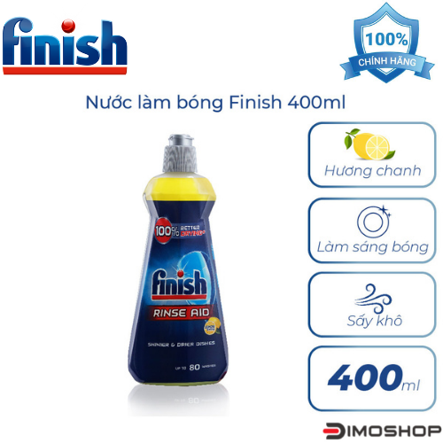 NƯỚC LÀM BÓNG CHÉN ĐĨA FINISH 400ML HƯƠNG CHANH