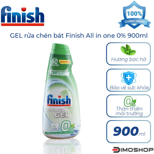 GEL RỬA BÁT FINISH ECO 0% 900ML