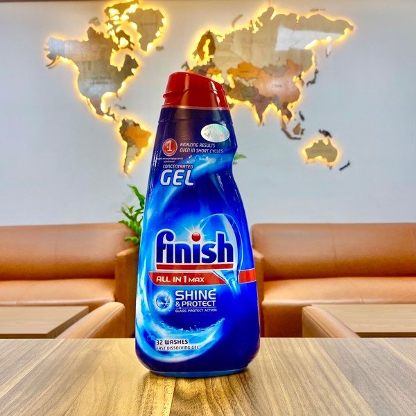 GEL RỬA BÁT FINISH ALL IN 1 650ML ( 2 chai)