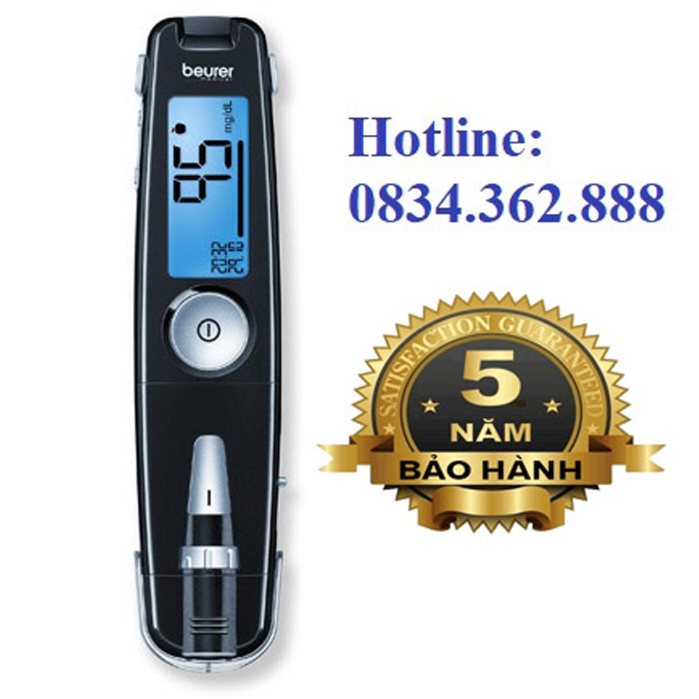 THIẾT BỊ KIỂM TRA ĐƯỜNG HUYẾT BEURER DỄ SỬ DỤNG CHO PHÉP ĐO NHANH CHỈ TRONG VÀI GIÂY