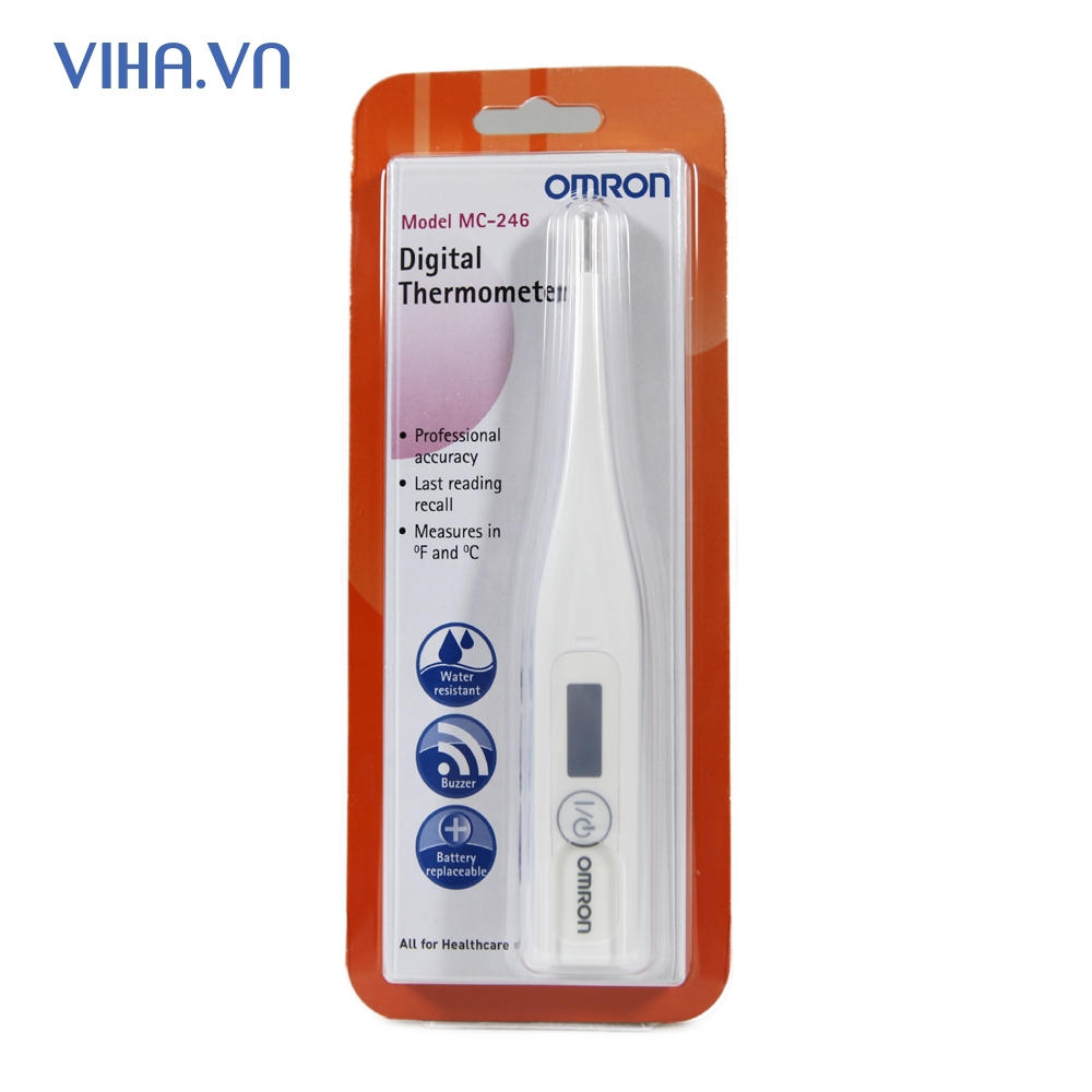 NHIỆT KẾ ĐIỆN TỬ OMRON MC 246 ĐO NHANH CHÍNH XÁC Ở MIỆNG NÁCH HẬU MÔN