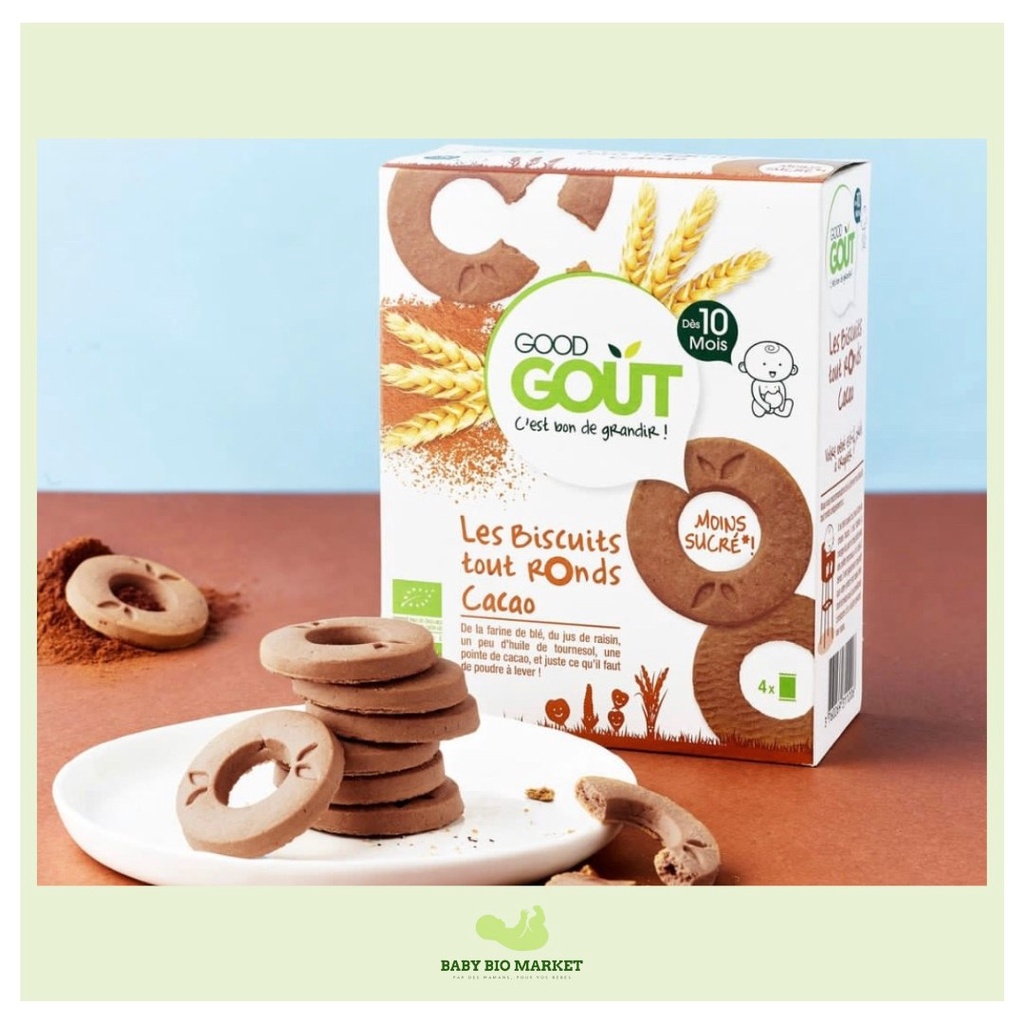 Good goût bébé biscuits tout ronds cacao 80g