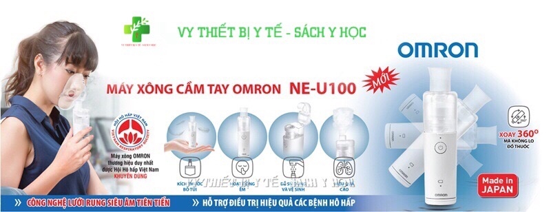 Máy xông khí rung siêu âm omron NE U100 Vythietbiyte-sachyhoc