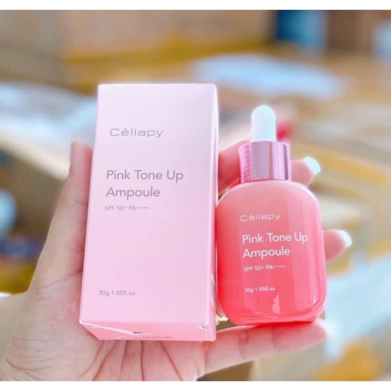 Tinh Chất Dưỡng Trắng Cellapy Pink Tone Up Ampoule SPF 50+ 35 PA+++30ml