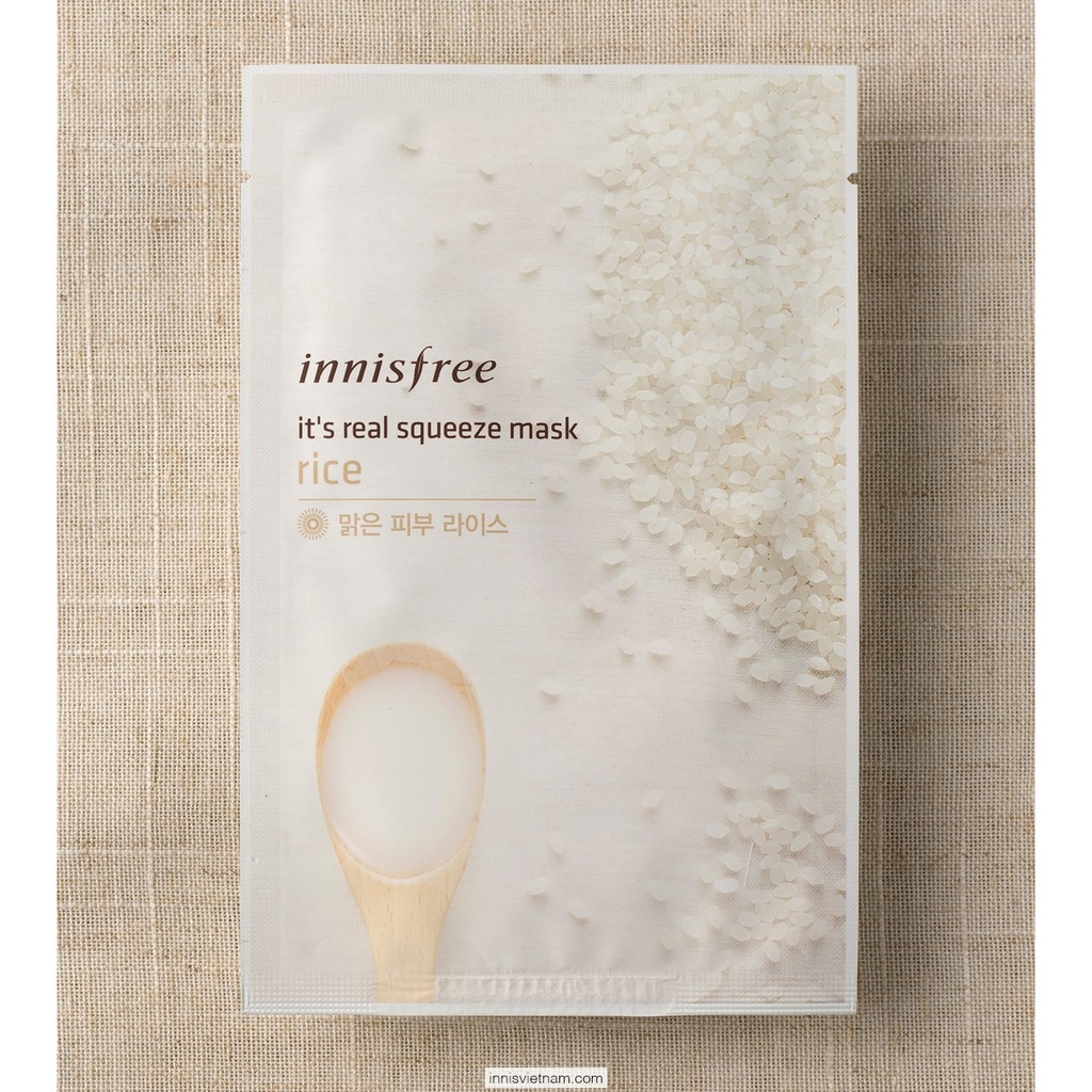 Mặt Nạ Innisfree My Real Squeeze Mask #Rice