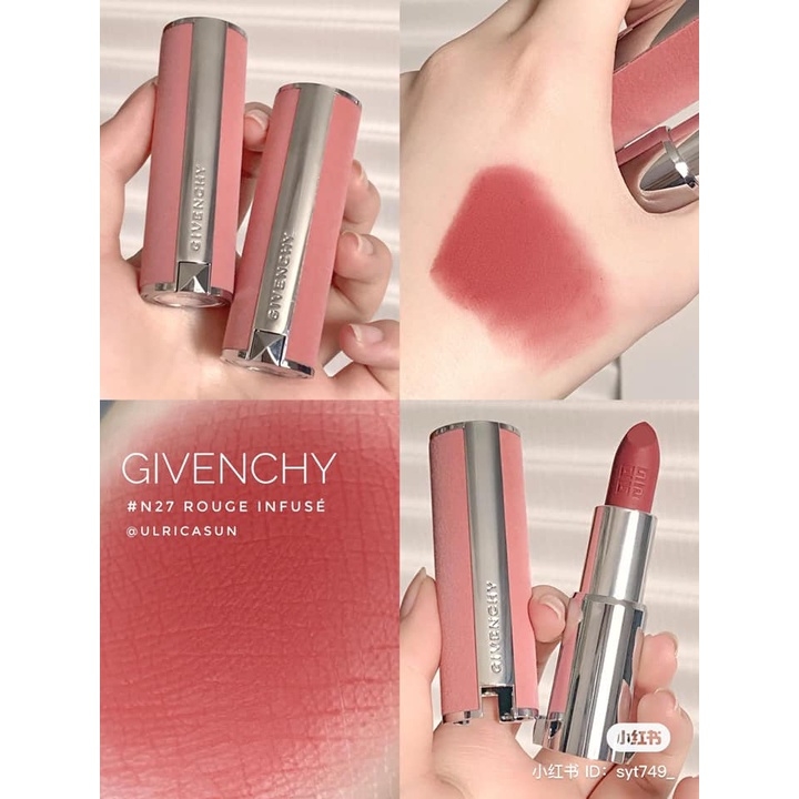 Son Givenchy Le Rouge Sheer Velvet Matte Lipstick #27 Rouge Infuse