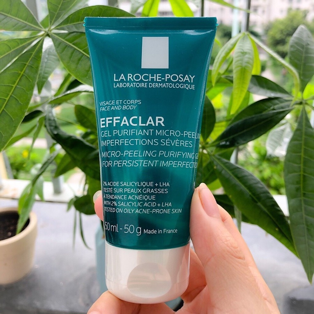 Gel Rửa Mặt & Tắm La Roche-Posay Effaclar Micro Peeling Purifying 50ml