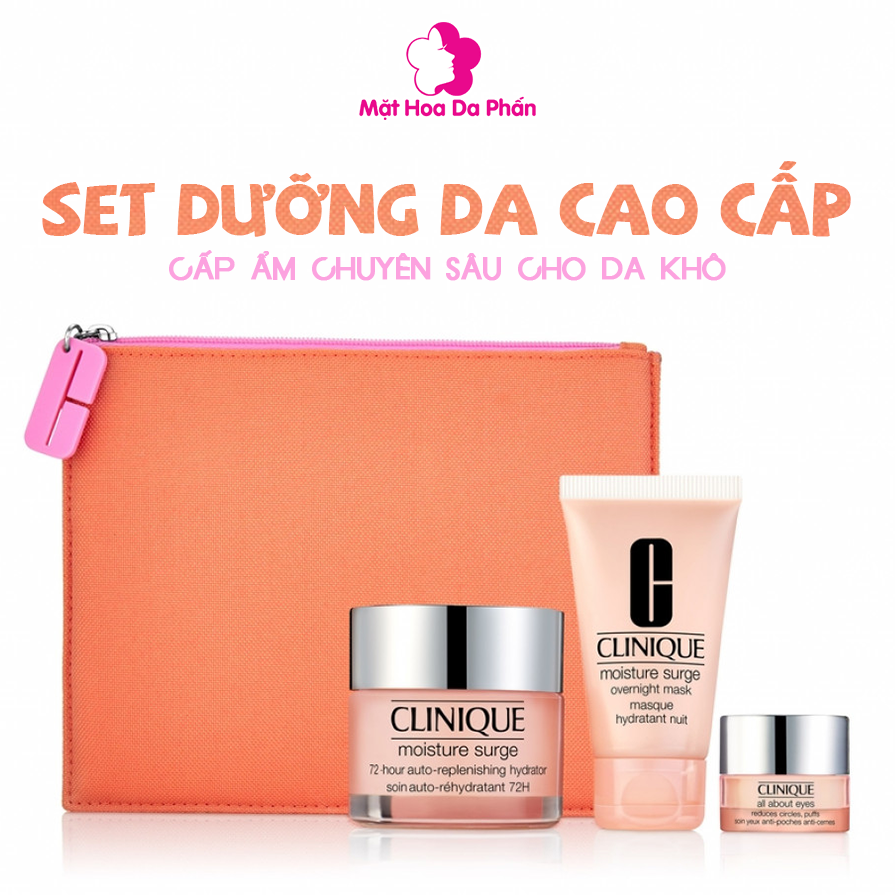 Bộ Dưỡng Da Clinique Moisture Surge (3 Món)