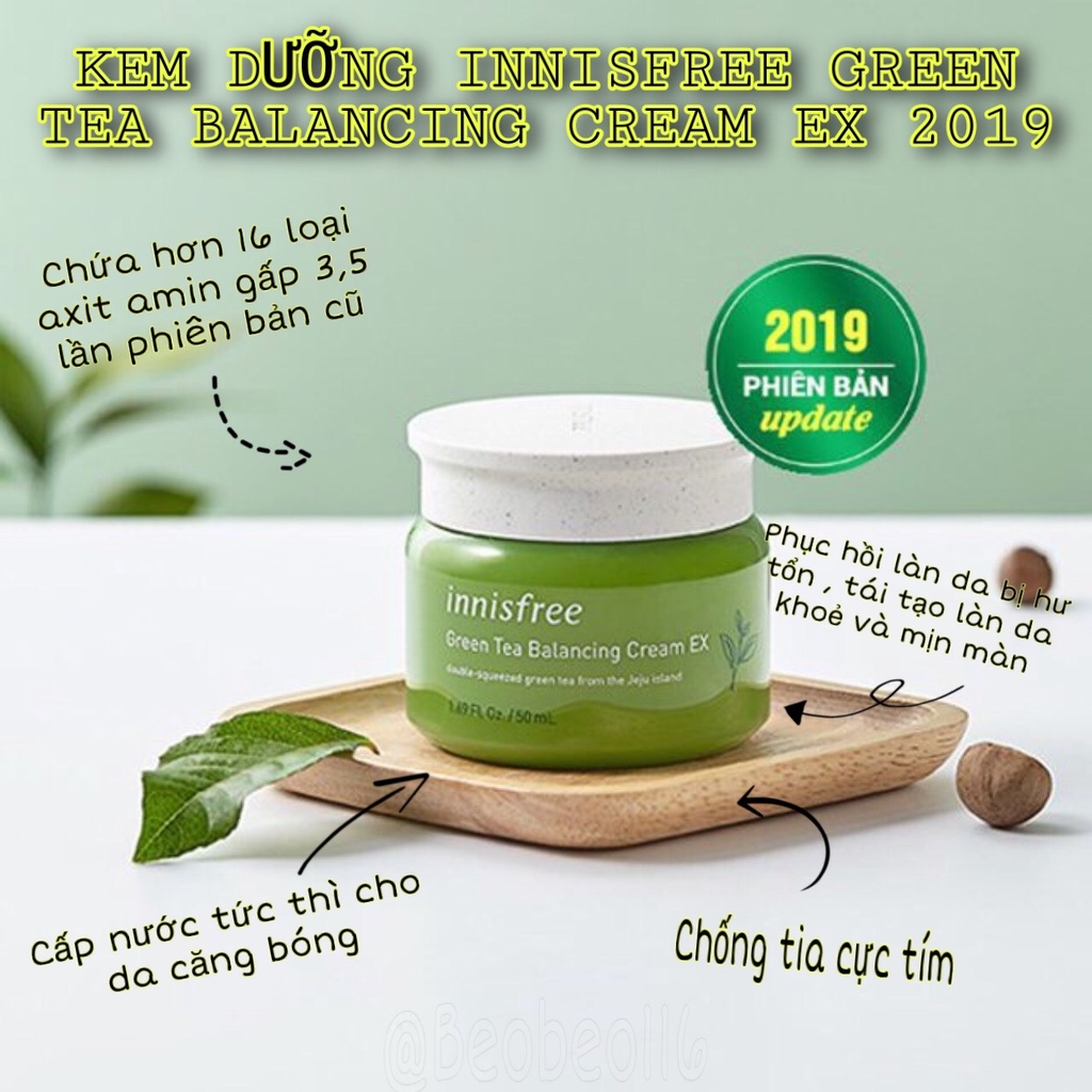 Kem Dưỡng Da Trà Xanh Innisfree Green Tea Balancing Ex 50ML