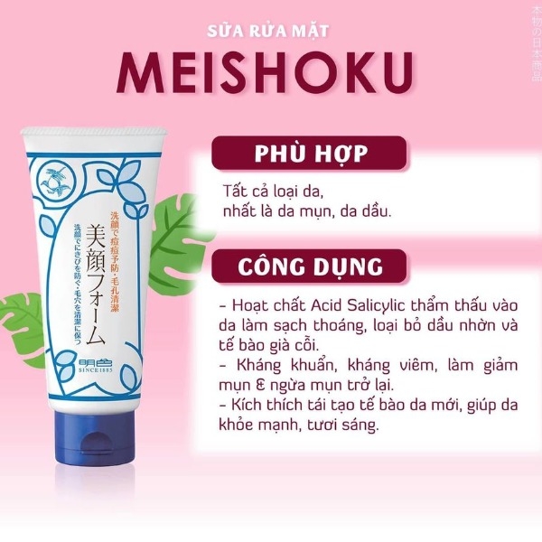 Sữa Rửa Mặt Ngăn Ngừa Mụn Meishoku 15Gr