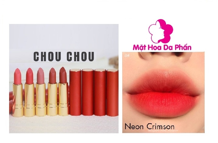 Son Chouchou Signature Premier Matt Rouge Red #04 Neon Crimson