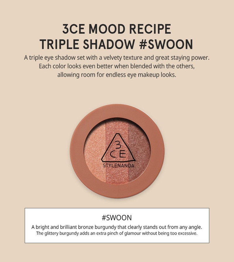 Màu Mắt 3CE Triple Shadow #Swoon