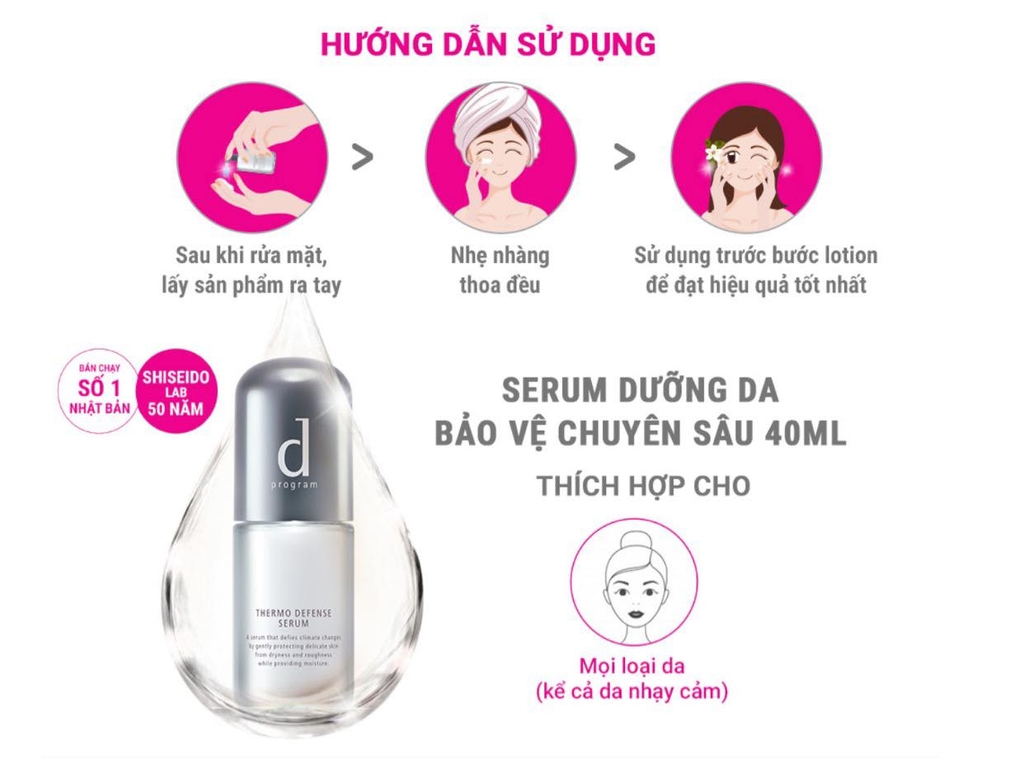 Serum Dưỡng Da Bảo Vệ Chuyên Sâu D Program Thermo Defense Serum 40ml